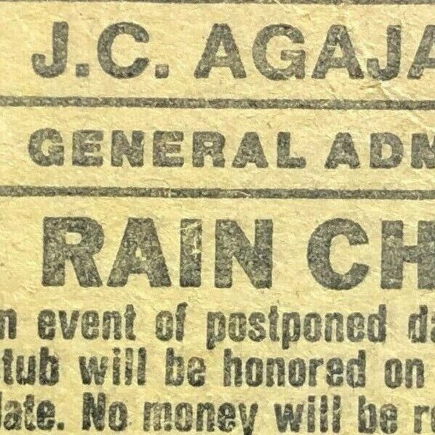 Vintage CRA Race Racing Ticket New Ascot April 21 1984