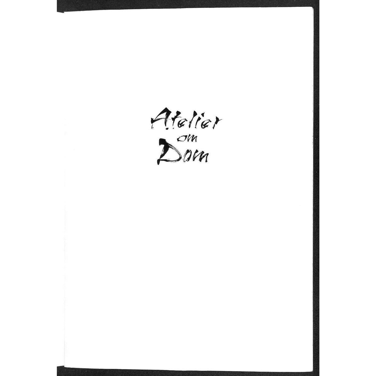 Dom-Hotel Koln-Cologne Restaurant Menu c1990's "Atelier on Dom"