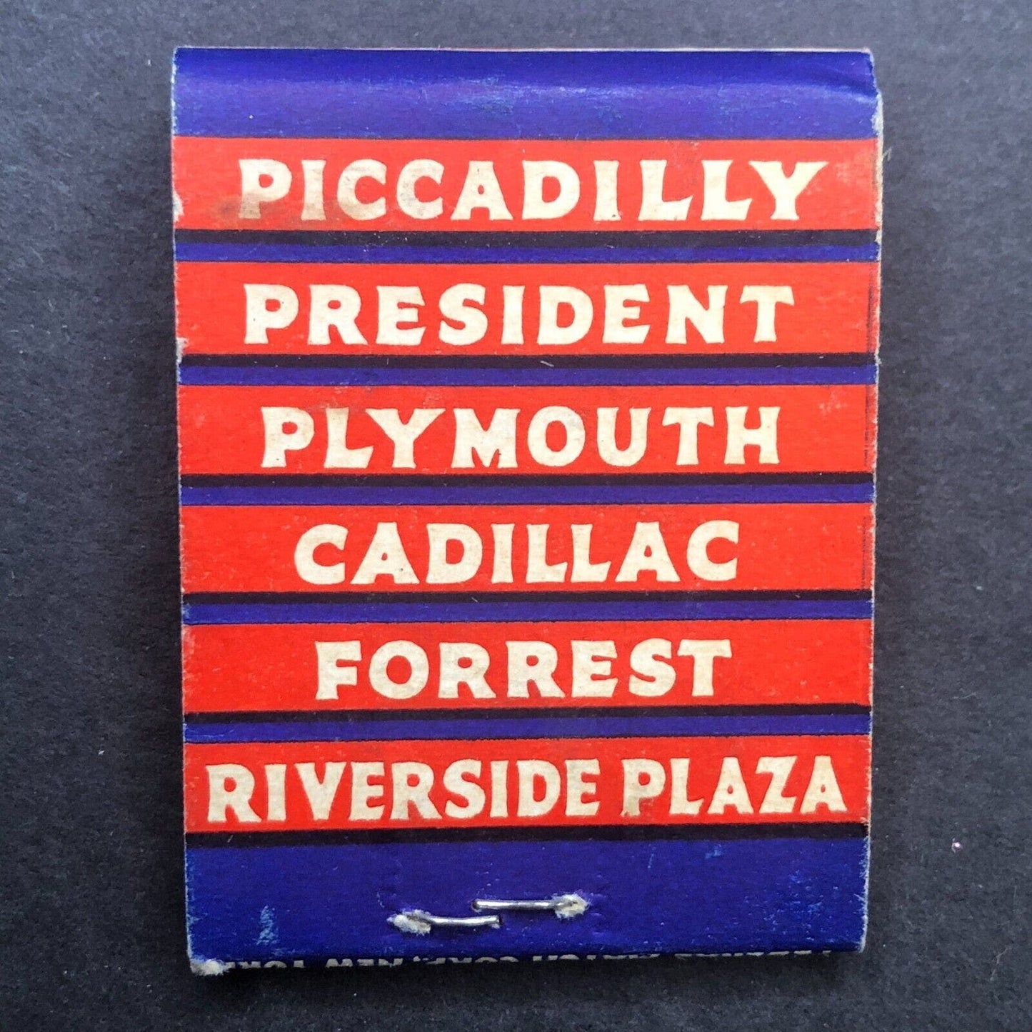 Dreier Hotels Times Square New York Full Matchbook c1940's VGC Scarce