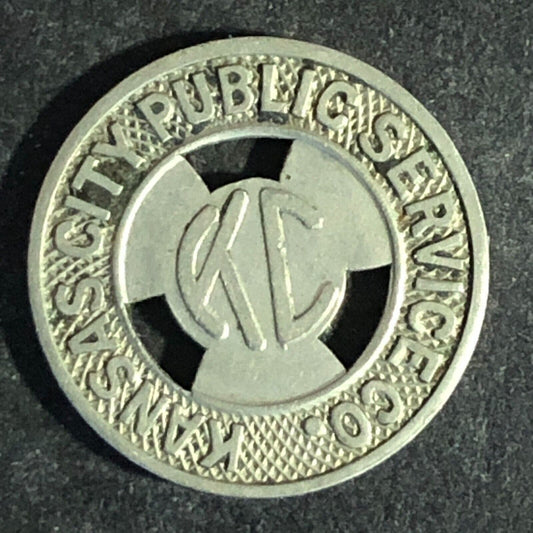 Kansas City Public Service Co. (MO) WM Full Fare Transit Token - 16mm