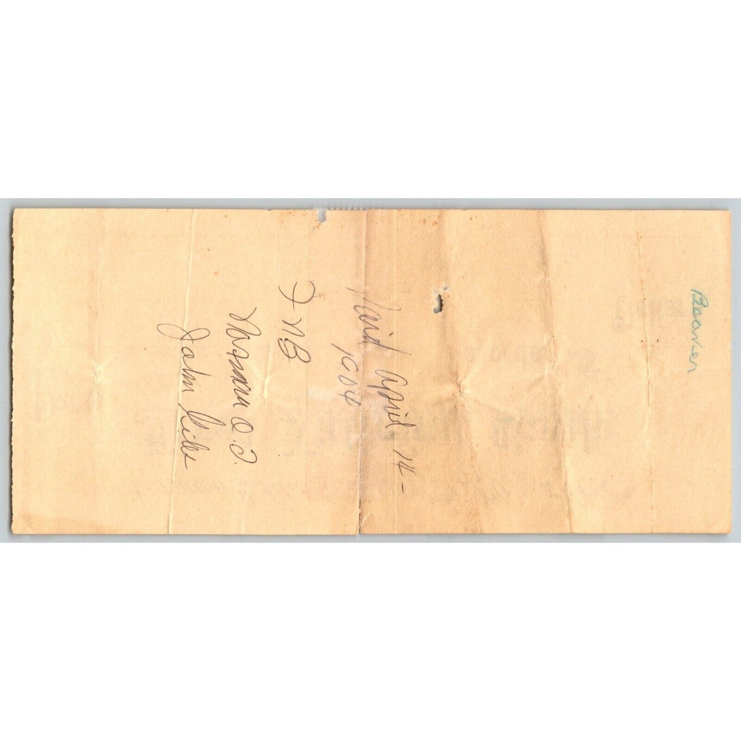 Norman, Oklahoma Territory 1904 $5 FNB Bank Check - Scarce