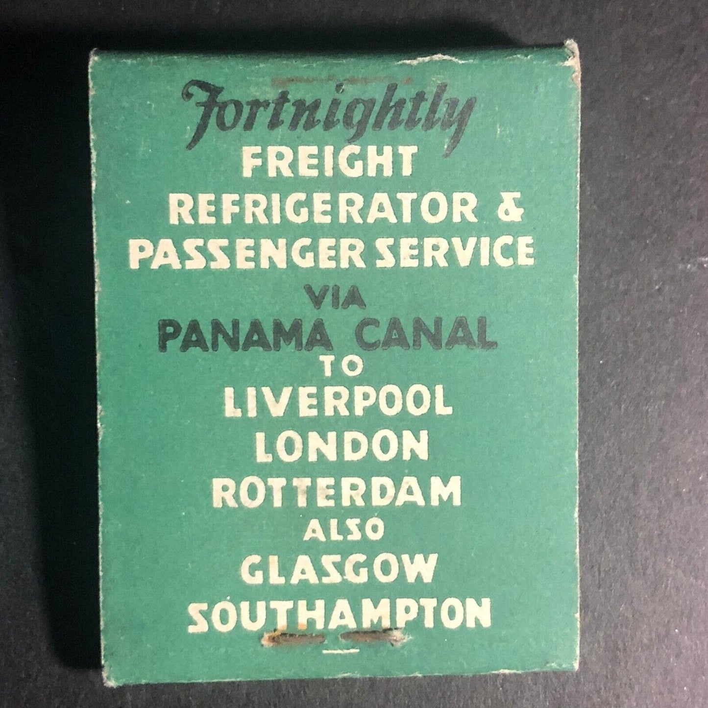 Holland America Royal Mail Lines Full 20-Strike Matchbook c1938 VGC Very Scarce