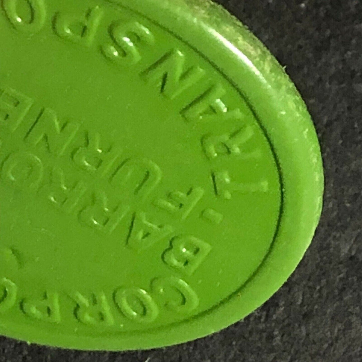 Barrow-In-Furness "Employee Only" England Plastic Token GRN 1.5D 22mm c50's-60's