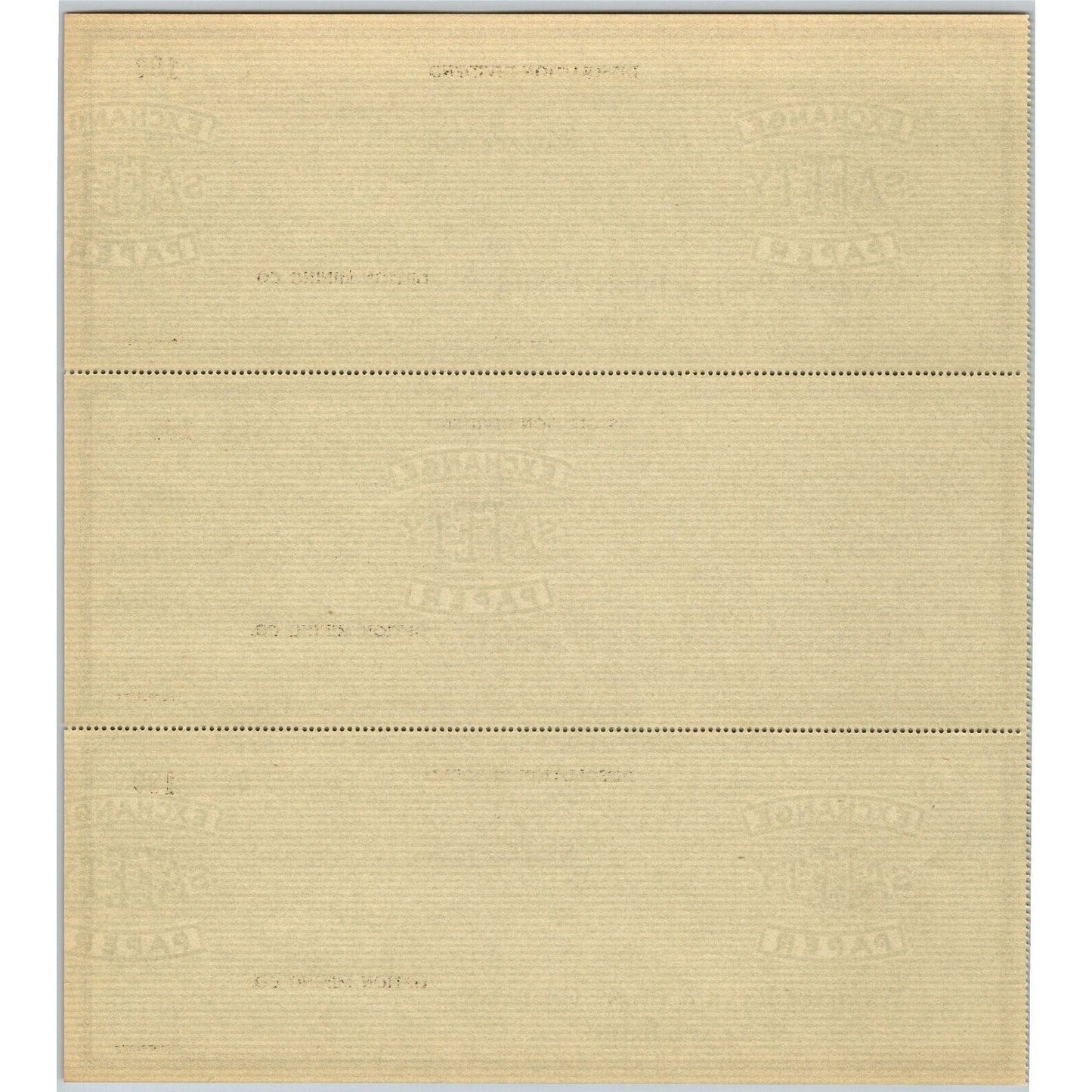 Wallace Idaho Option Mining Co. Dissolution Dividend - Bank Check Sheet 1920's