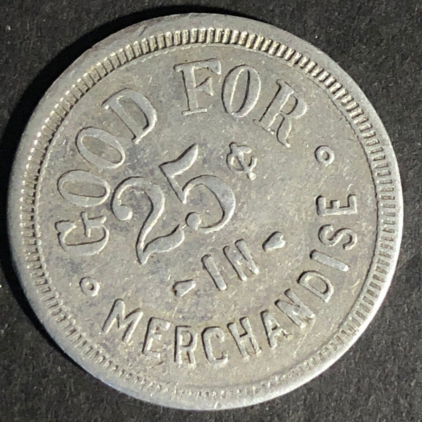 W.P. Massuere Co. Arcadia, Wis. G/F 25c In Merchandise Aluminum Token - 25.7mm