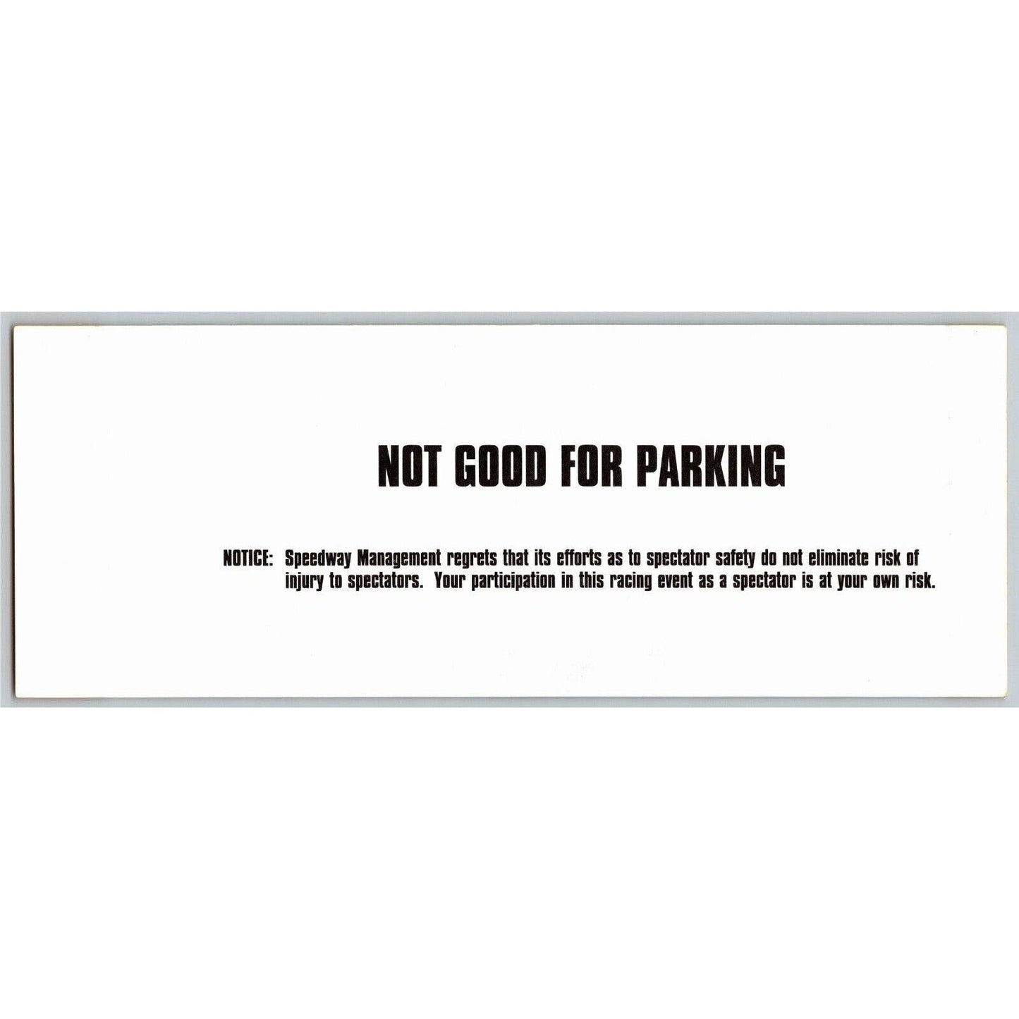 2000 Indy 500 (1st Day Saturday Practice) Pagoda Terrace Unused Ticket IMS #73