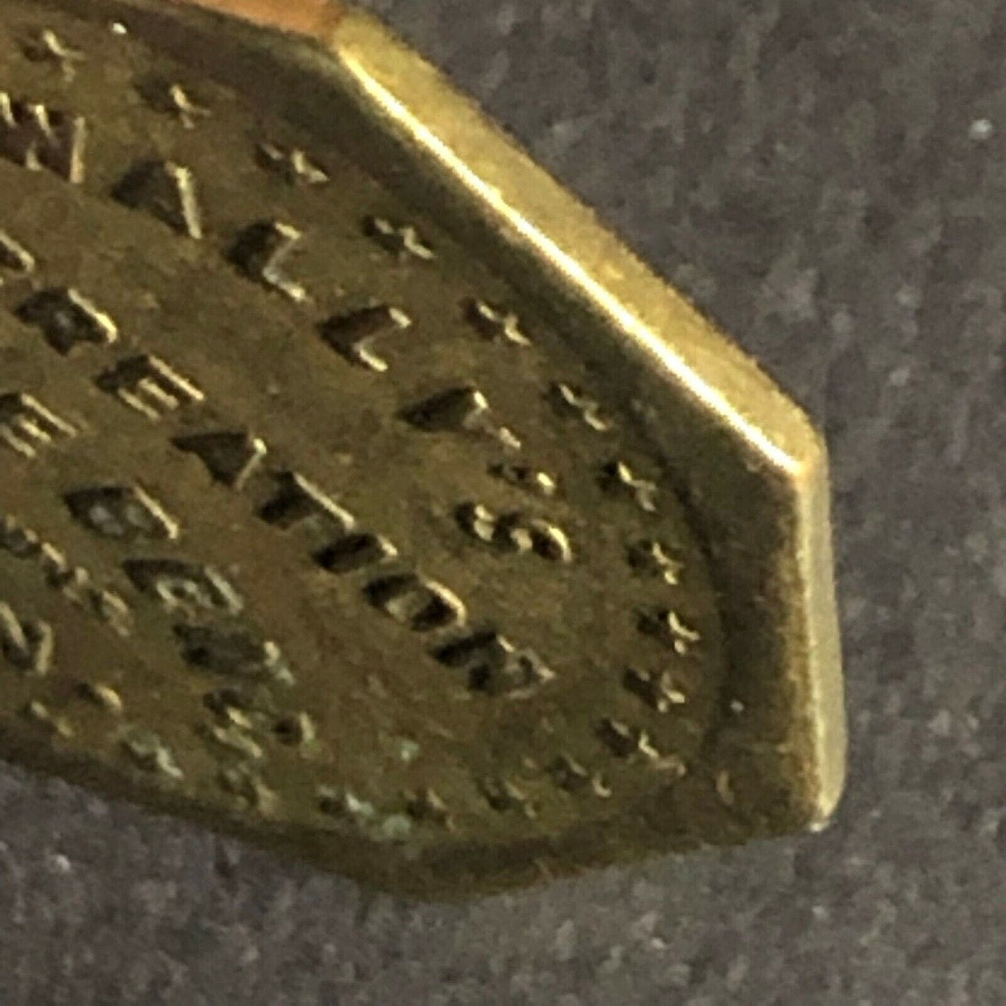 Wally's Recreation Eagle Bend. Minn G/F 5c Brass Token 20mm Octagon