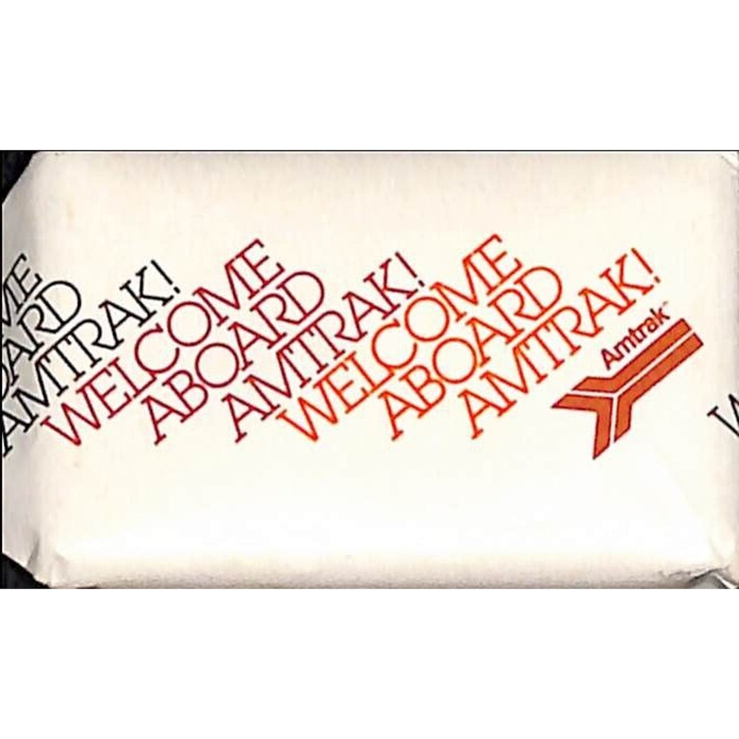 c1980's Pair of "Welcome Aboard" 1 1/4" x 2" Amtrak Soap Bars