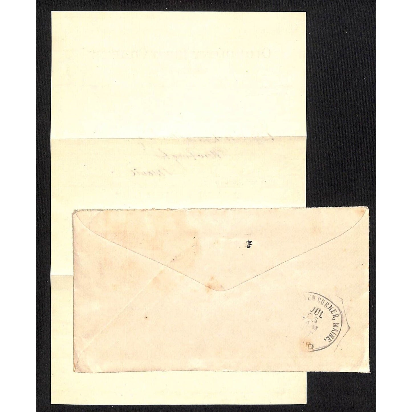 Newburgh ME Amos W. Knowlton* 1906 Boston & Maine Railroad Stock Purchase
