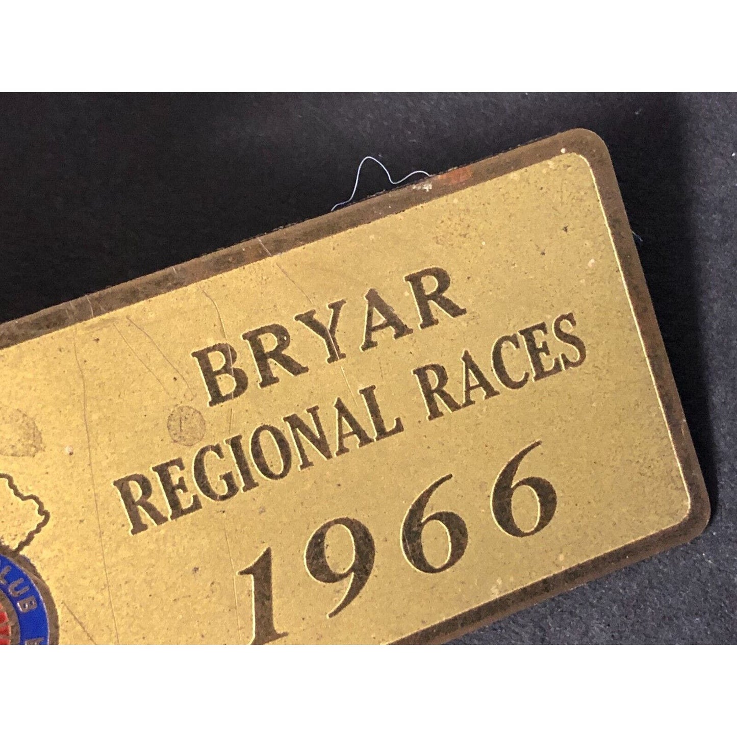 SCCA (New England Region) 1966 Bryar Regional Races Brass Wall Plaque