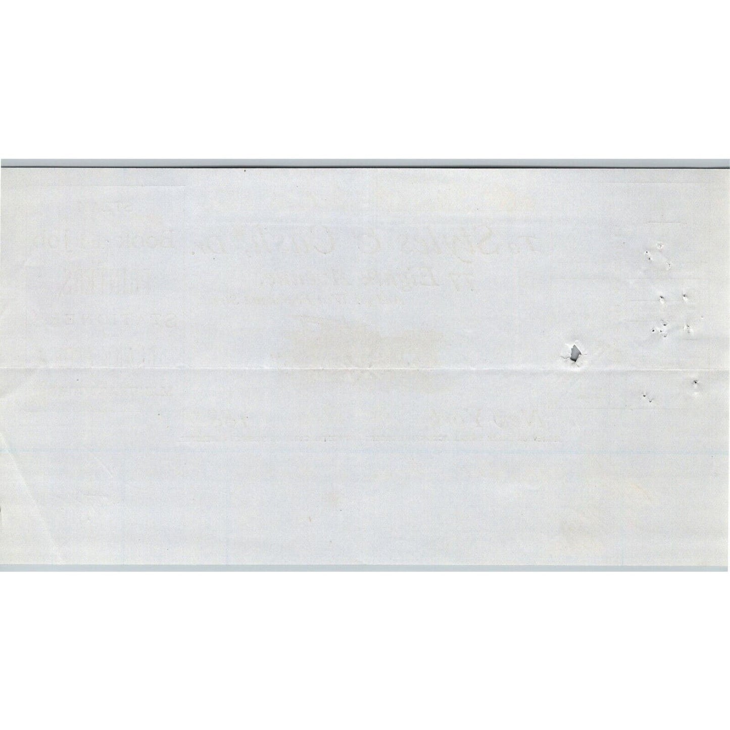 1887 Styles & Cash Book Printers Stationers Billhead Letterhead 77 8th Ave NYC