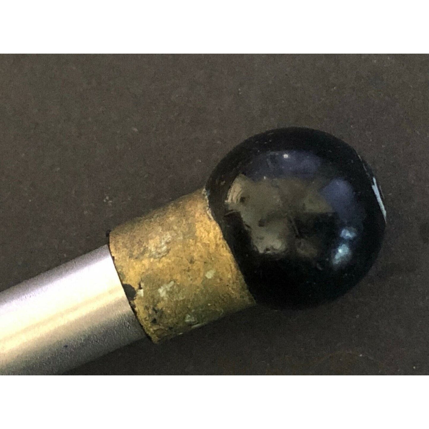 19970's-80's Sheaffer Rolling Ball Refill SHAPED Pen w/ Rotary Dial 8-Ball Top