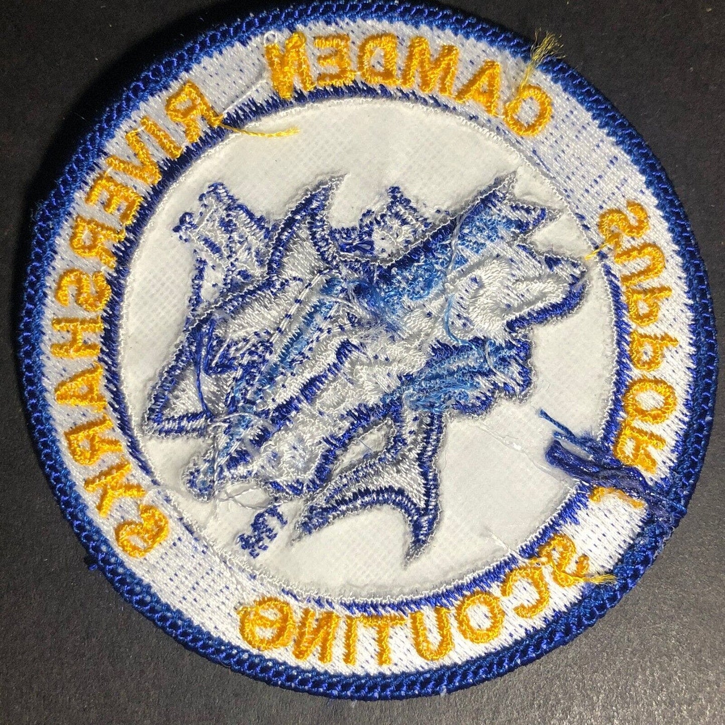 Camden Riversharks Support Scouting -- Vintage Embroidered Patch c2010