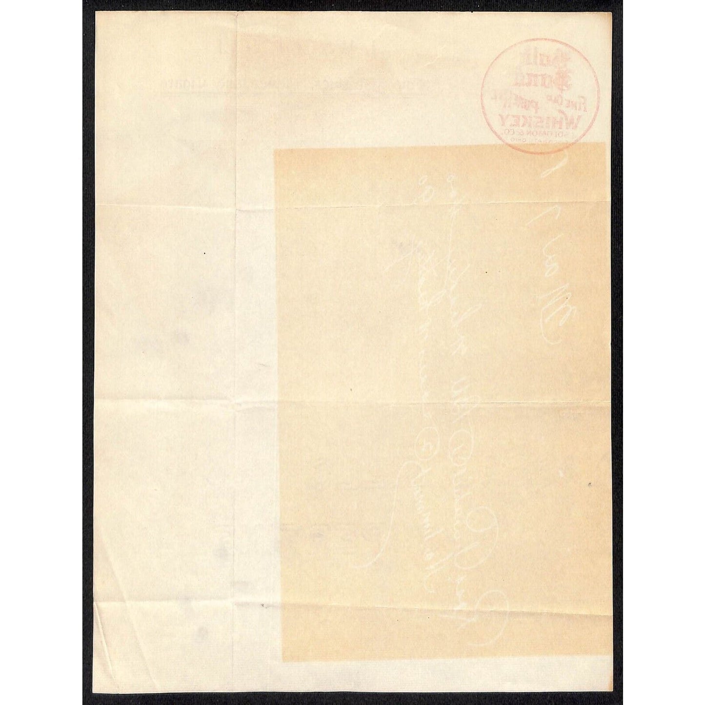 Cascade, MT J.W. Cornell Gold Bond Whiskey Wines 1908 Letterhead Bateman Switzer