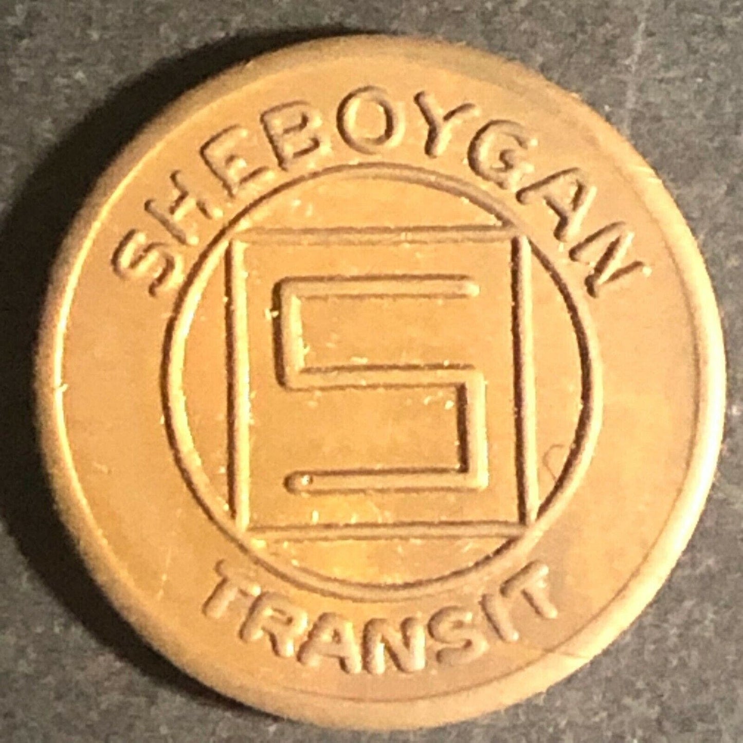 Vintage 16mm Brass Sheboygan (Wisconsin) "Conserve Energy" Transit Token