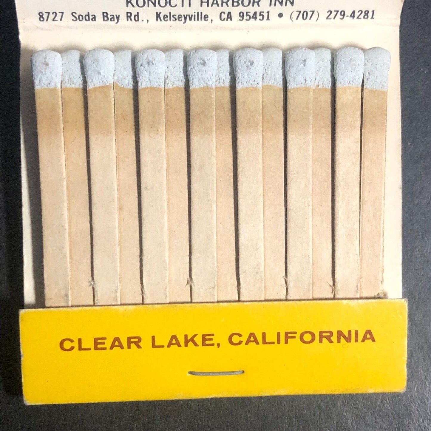 Kelseyville, CA Konocti Harbor Resort & Spa Full Matchbook c1975-85