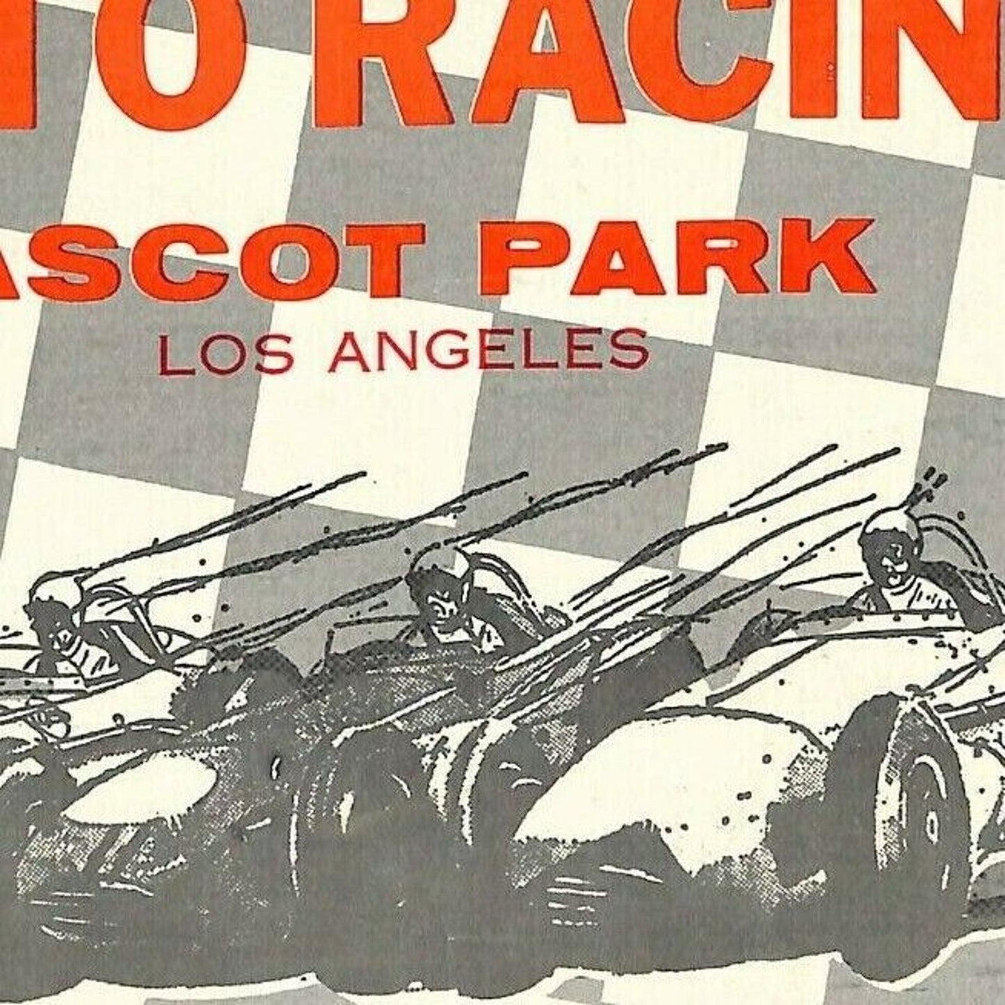 Scarce April 28 1962 CRA Sprint Car Auto Racing Program Ascot Park Gardena 12pp.
