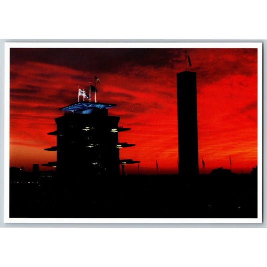 c2001 Indy 500 - Pagoda at Sun Set - Motor Speedway NOS 4" x 5 3/4" Postcard