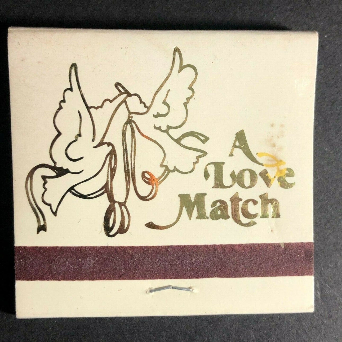 1989 Full Wedding Matchbook "A Love Match" Tari and Joe August 19, 1989"