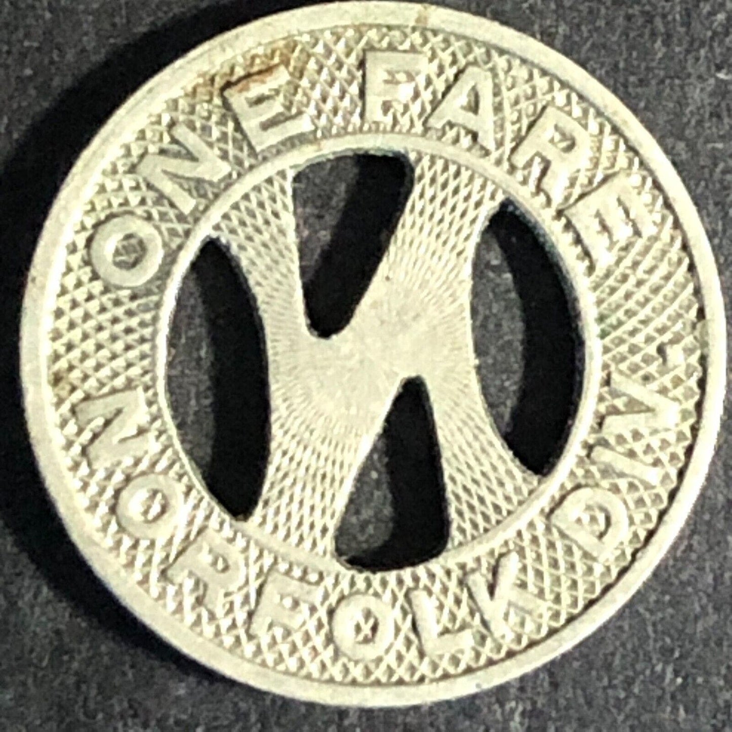 Virginia Transit Co. WM One Fare Norfolk Div. Token 16mm