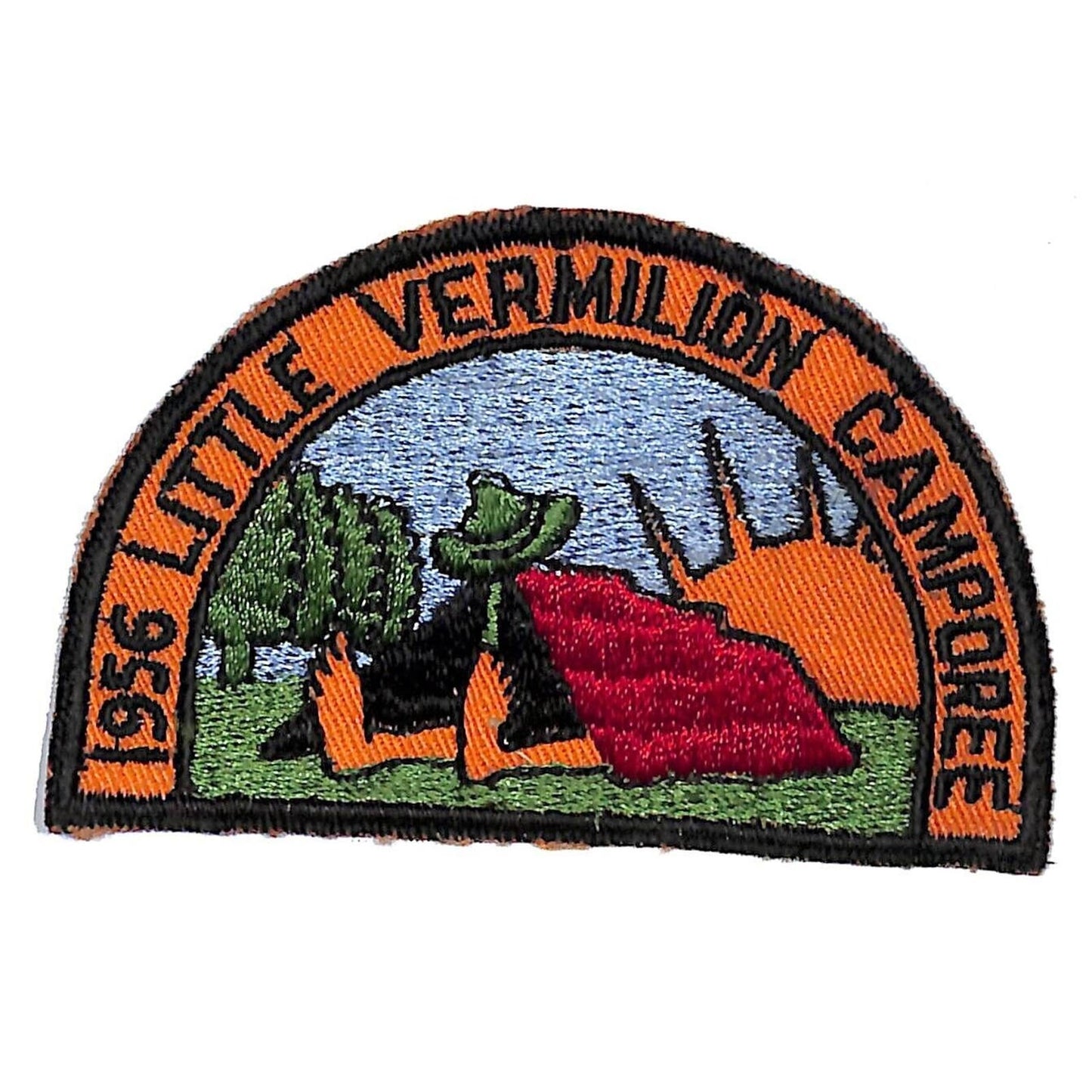 BSA Patch Little Vermilion Camporee 1956 Piankeshaw District Sunrise VGC