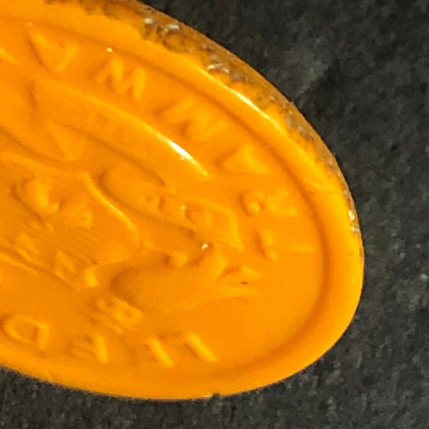 Leeds City Transport England Plastic Transit Token Butterscot 3D 21mm c50's-60's