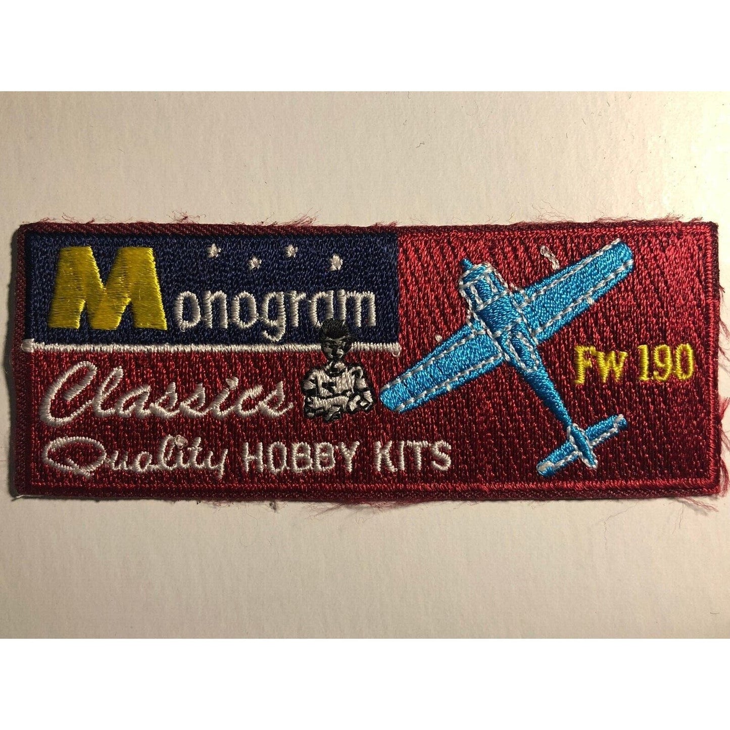 Monogram Classics Aviation FW 190 Vintage Embroidered Patch VGC c1980's-90's
