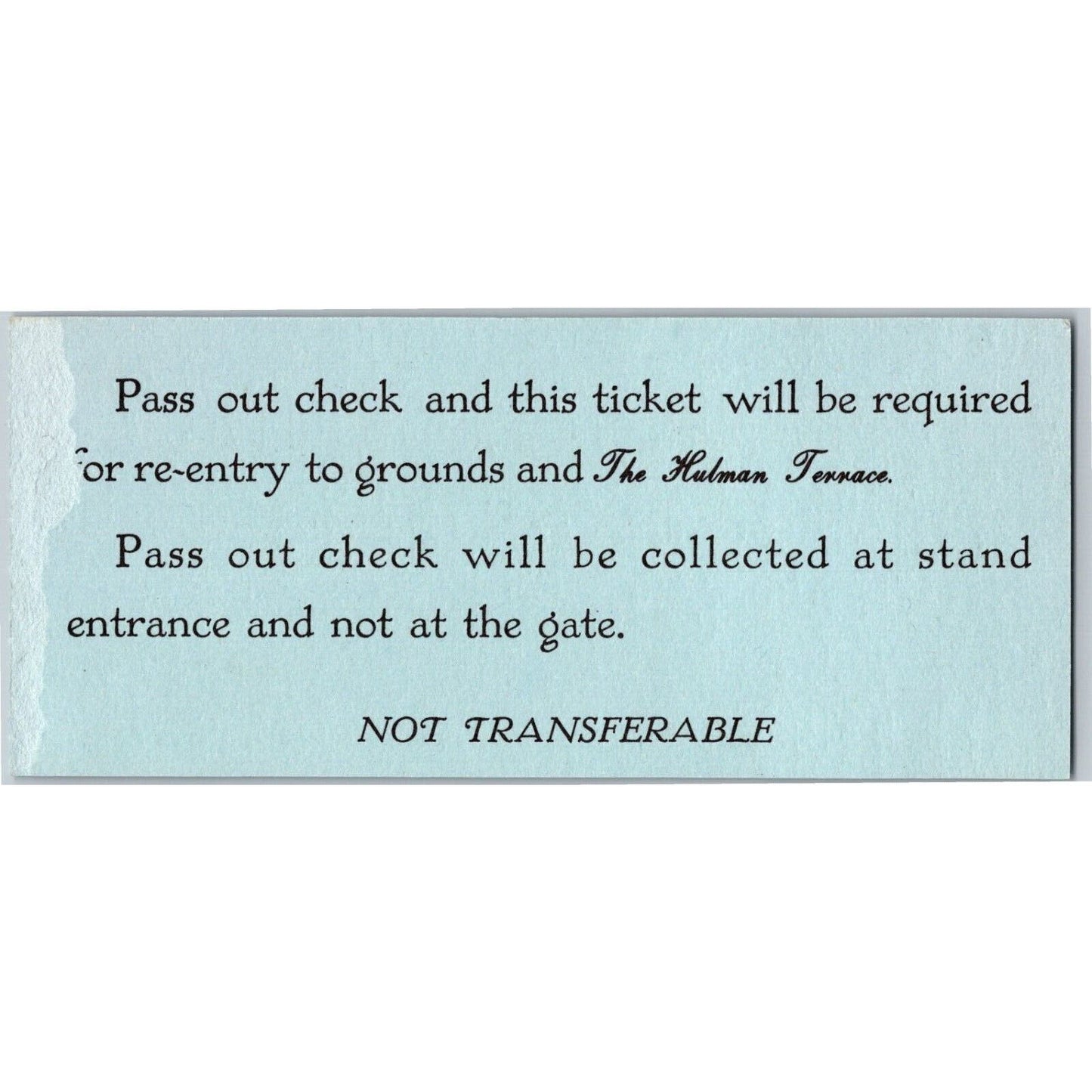 1988 Indy 500 VIP Hulman Terrace Practice Day Ticket Stub Indianapolis IMS #53