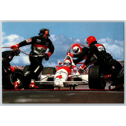 c1992 Indy 500 - Marlboro Team - Motor Speedway NOS 4" x 5 3/4" Postcard