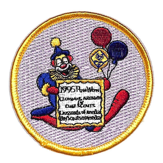 BSA Patch 1995 Pow Wow Clowning Around Cub Scouts Crossroads of ??