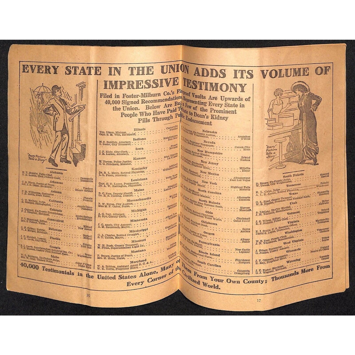 Doan's Directory / U.S. Census of Large Cities Booklet 32pp 1913-14 (Back Pills)