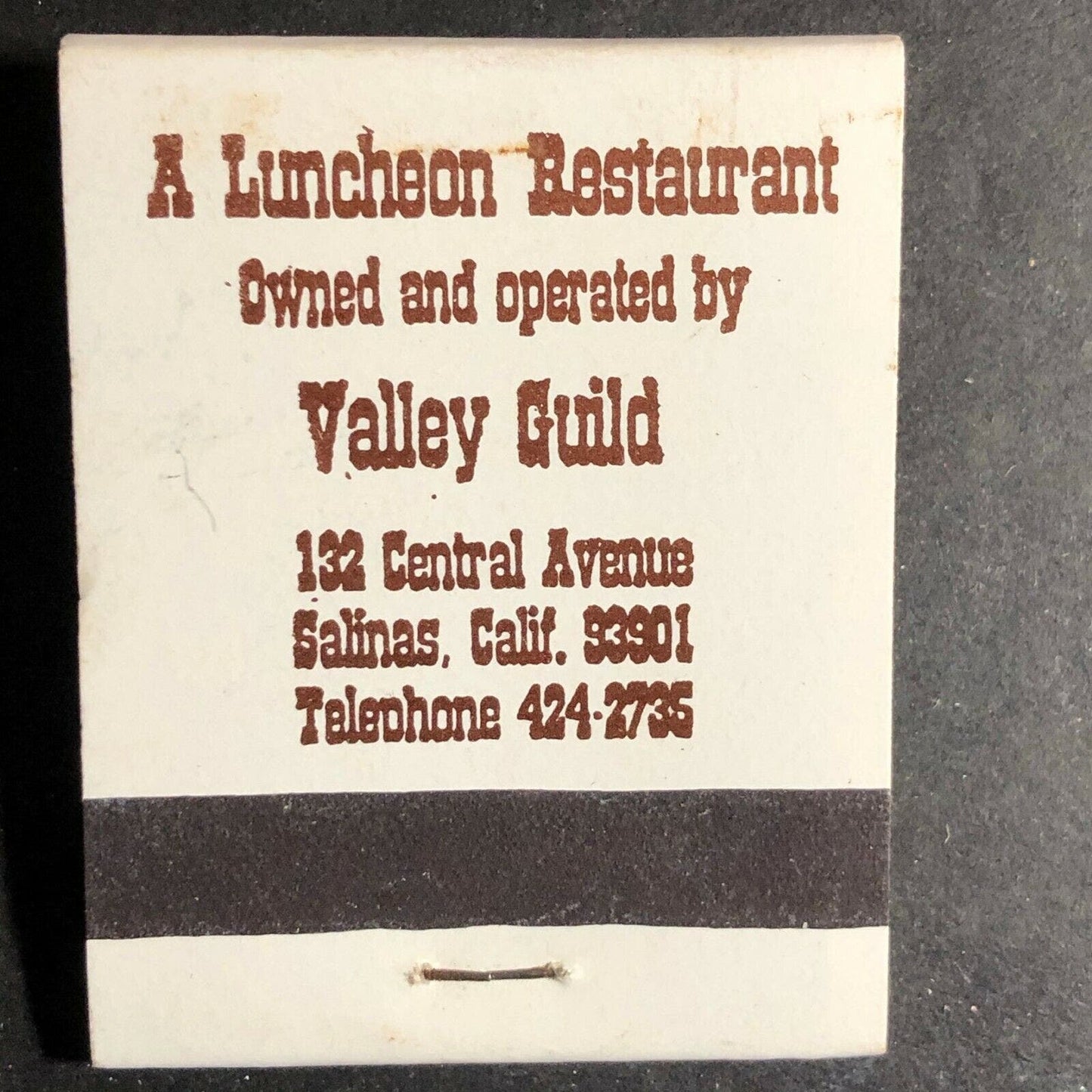 Vintage 1970's Full Matchbook - The Steinbeck House Restaurant Salinas, CA
