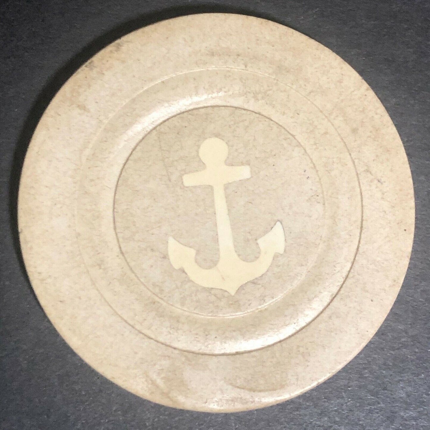 Vintage Monarch Anchor AKC Clay Poker Chip - Eisenstadt Collection