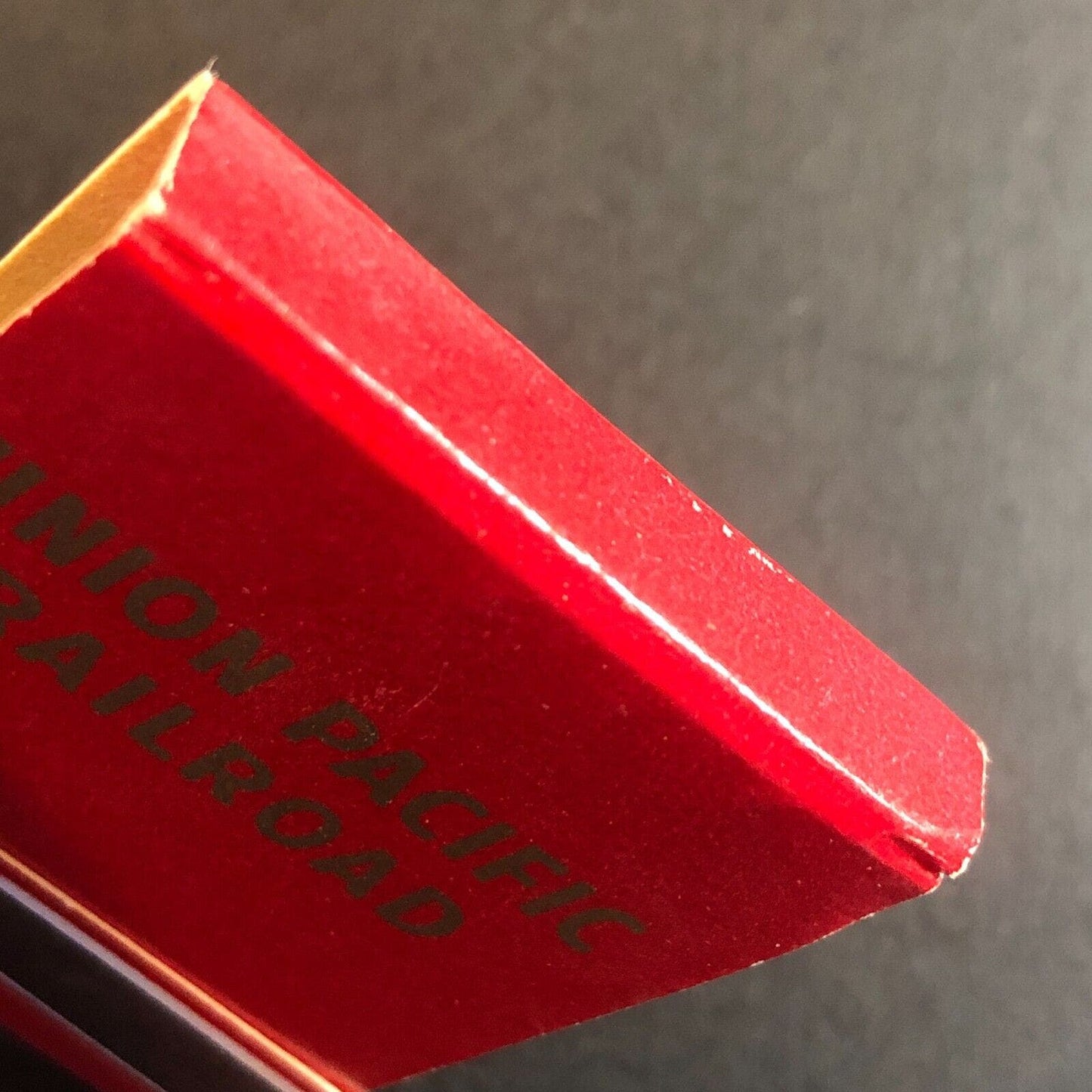Union Pacific RR Full Matchbook Red w/ Gold Ink Text c1950's VGC
