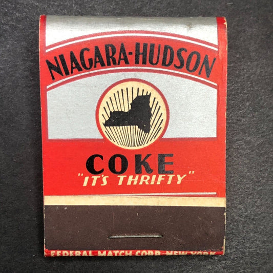 Niagara-Hudson Coke Utica Gas & Electric Full Matchbook c1940's Scarce VGC