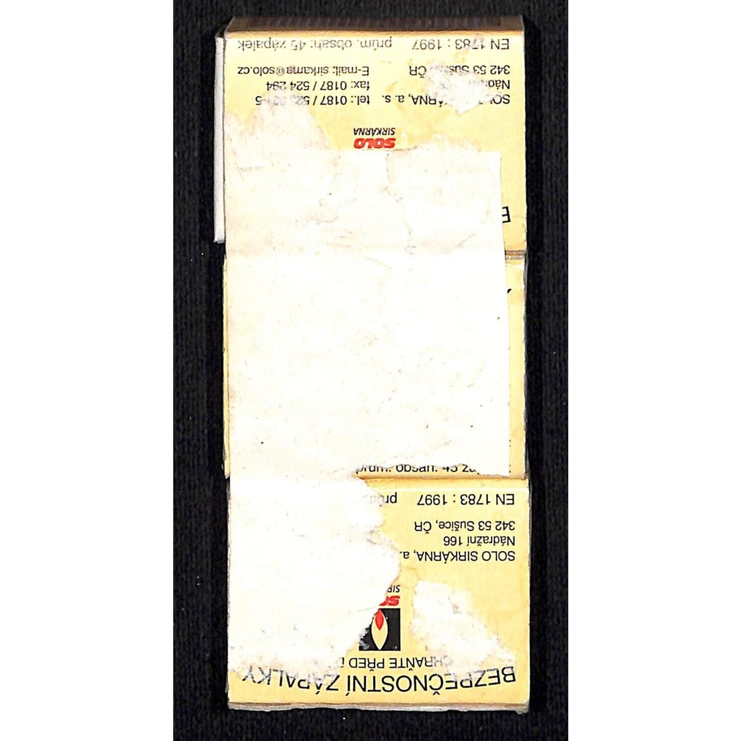 "Three Locks" "The Scissors" Empty Glued Together Matchboxes / Matchbook c1997