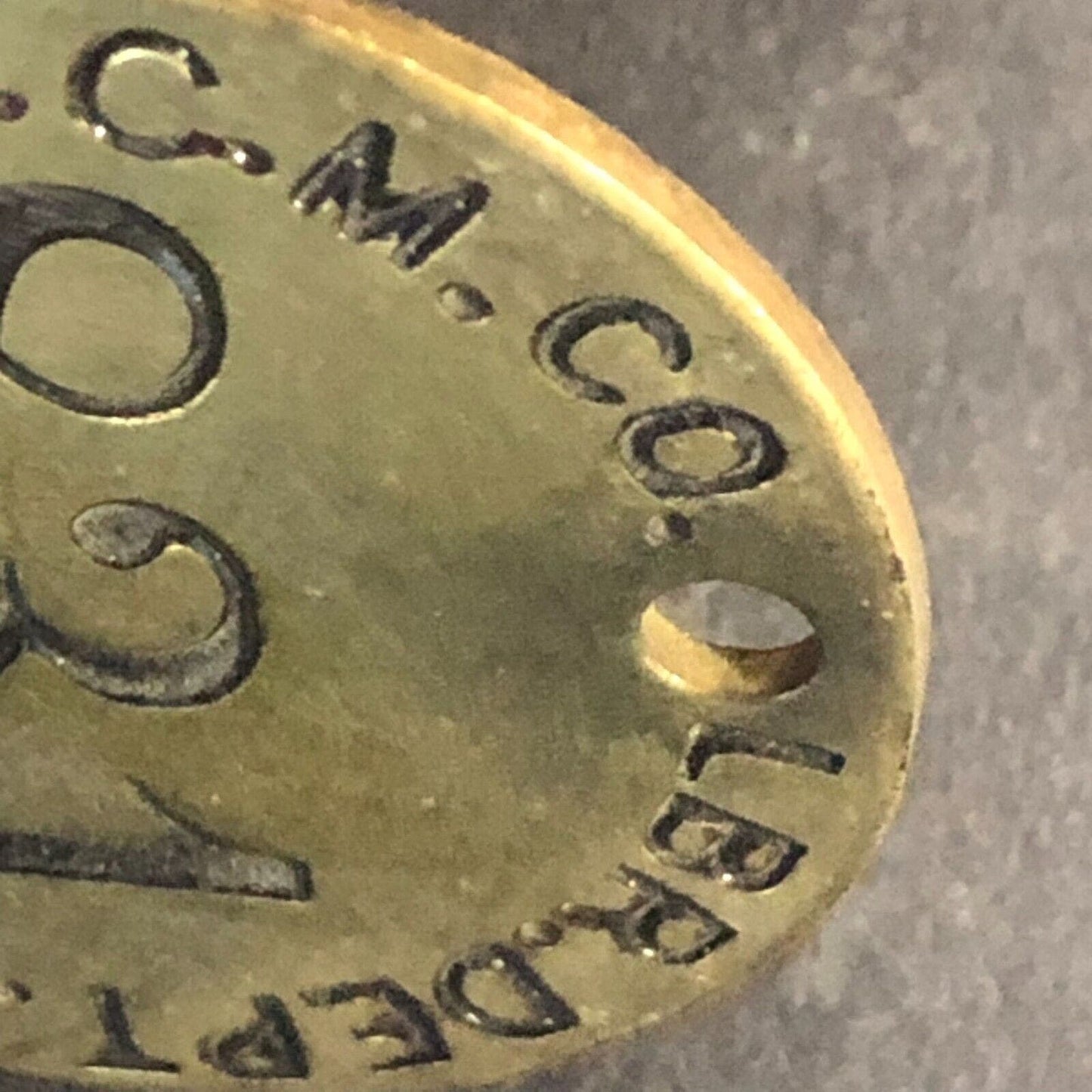Anaconda Copper Mining Co. Bonner, MONT MT Brass Tool Check Tag #831 Scarce