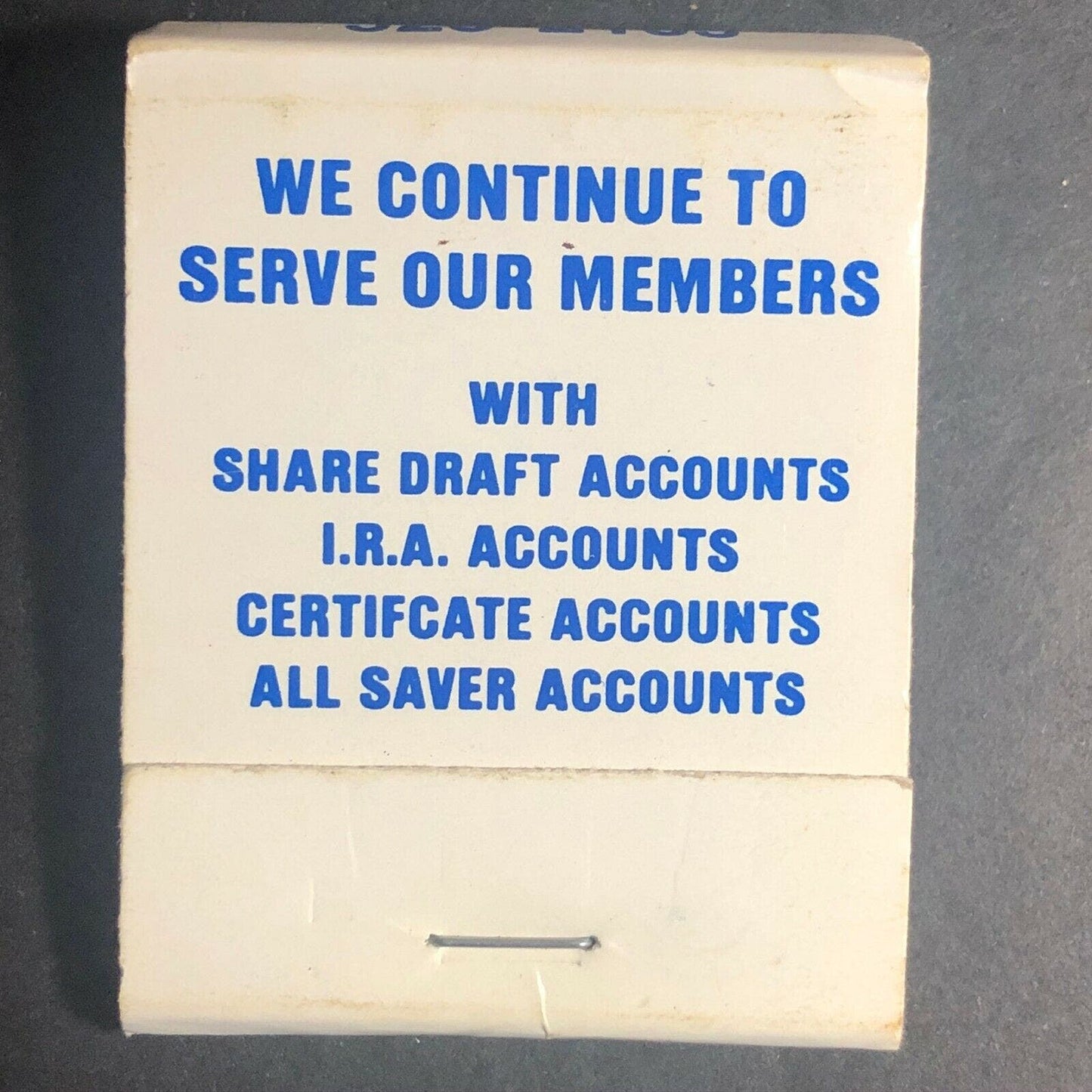 70's-80's Full Matchbook "Hartford Telephone Federal Credit Union"