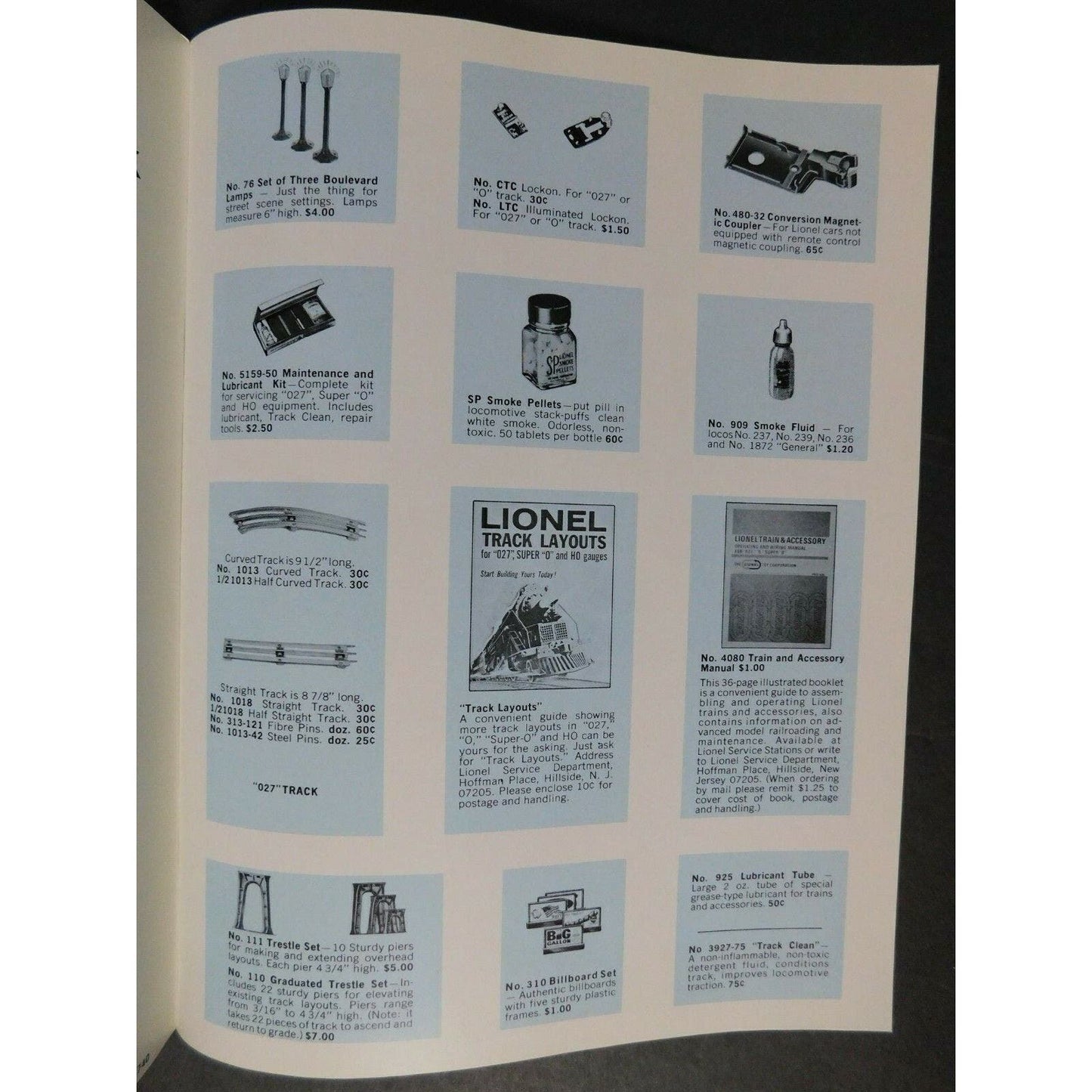 1968 Lionel Trains & Accessories "027" Steam Freight Fold Out Flyer
