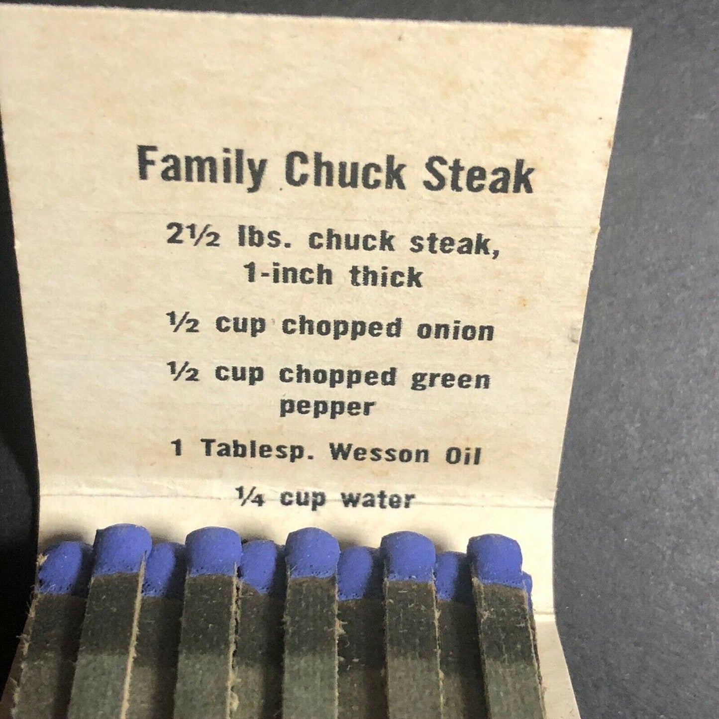 1970's-80's Full Matchbook - Hunt's Tomato Sauce "With Tomato Bits"