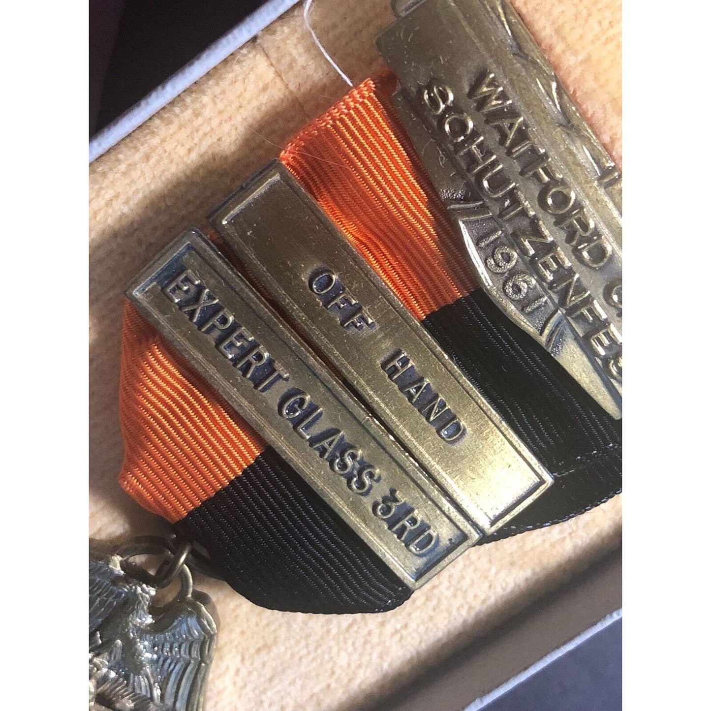 1961 Watford City Schutzenfest Off Hand Expert Class 3rd - Rifle Shooting Medal