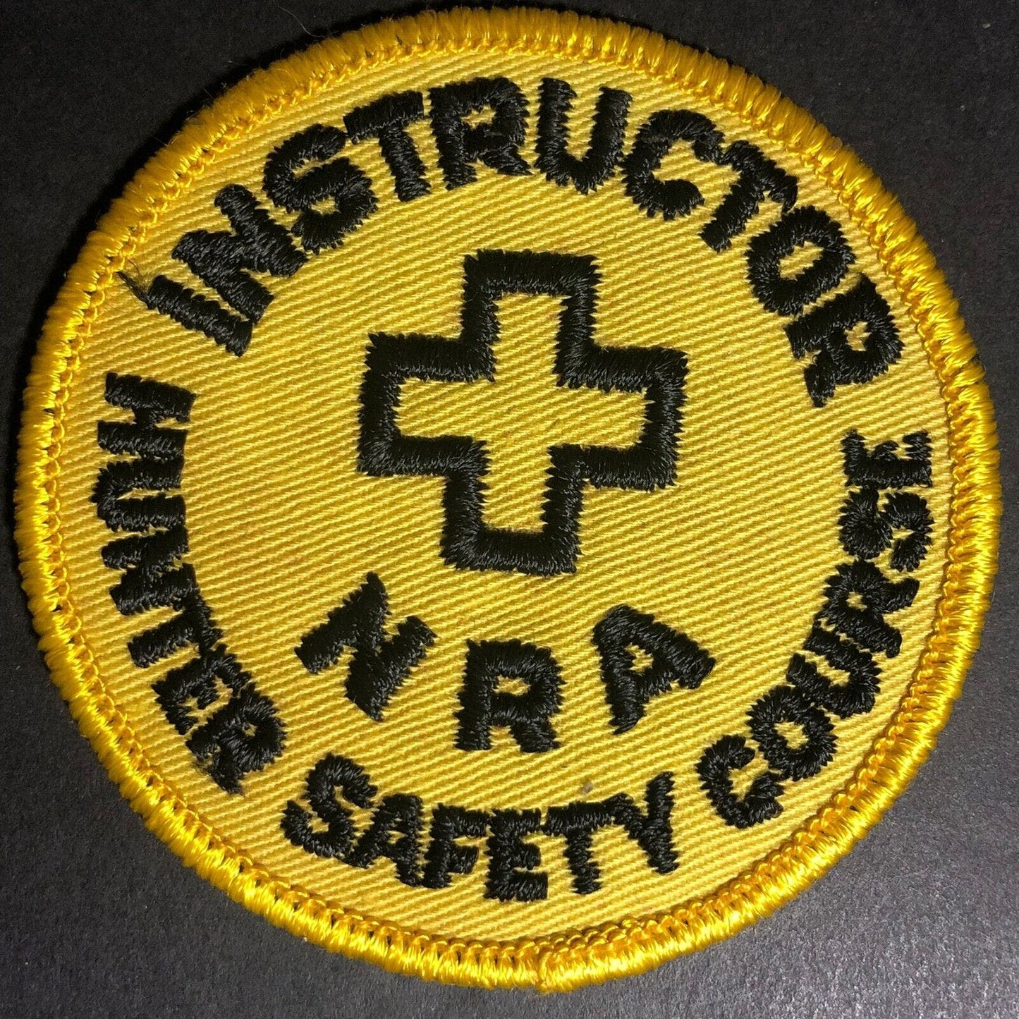 NRA Instructor - Hunter Safety Course Embroidered Patch - c1960's-70's