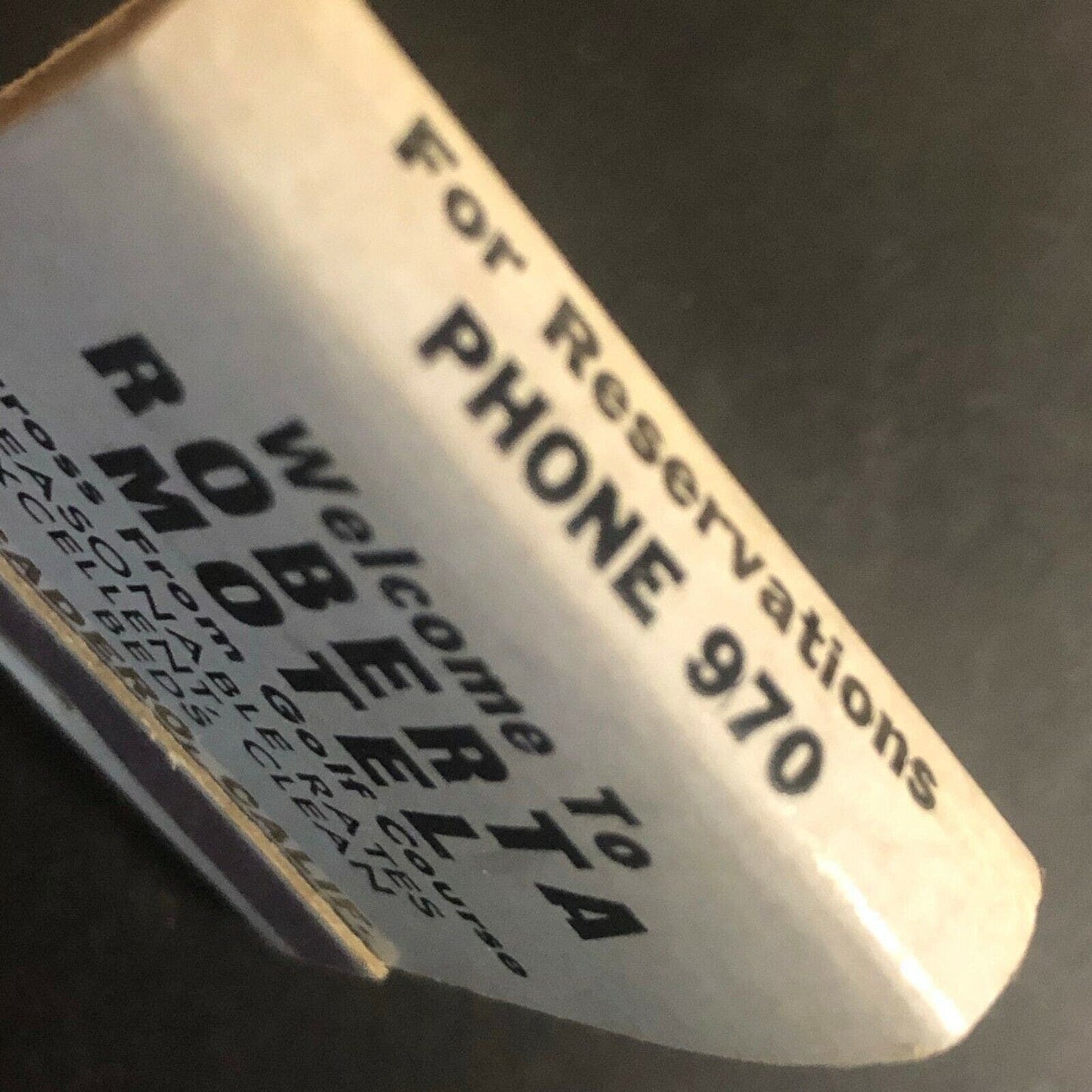 Vintage c1953-60 Full Matchbook "Roberta Motel" Atascadero, CALIF.