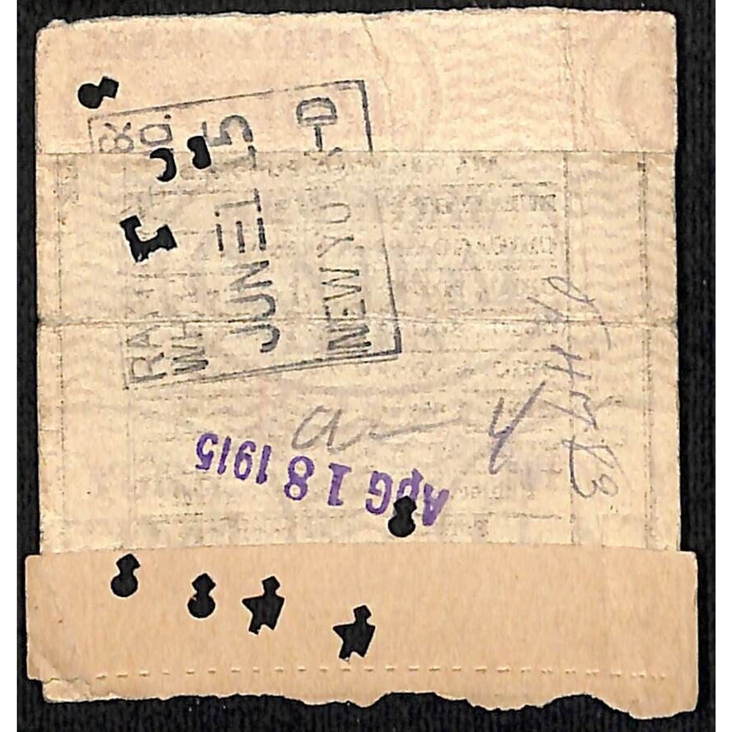New York Central Railroad 1915 Ticket St. Paul to Chicago #77