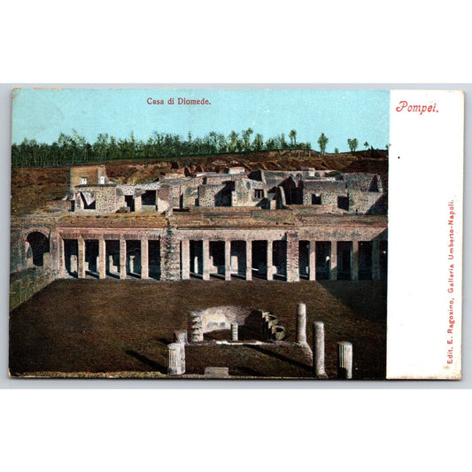 Italian Postcard Pompeii House of Diomedes c1901-1907 NP VGC