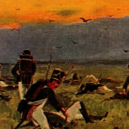 c1907-16 Russian Postcard - "The Marauders" 1812 Battle of Borodino