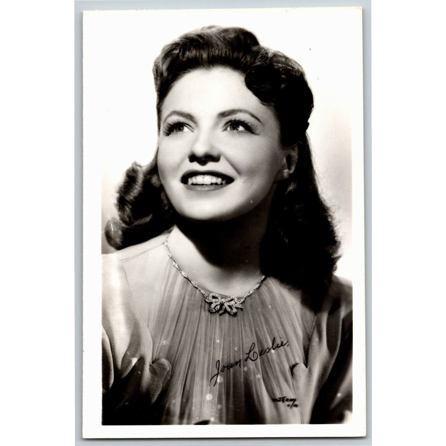 Joan Leslie RPPC B&W Postcard - Ken Prag Collection - VGC