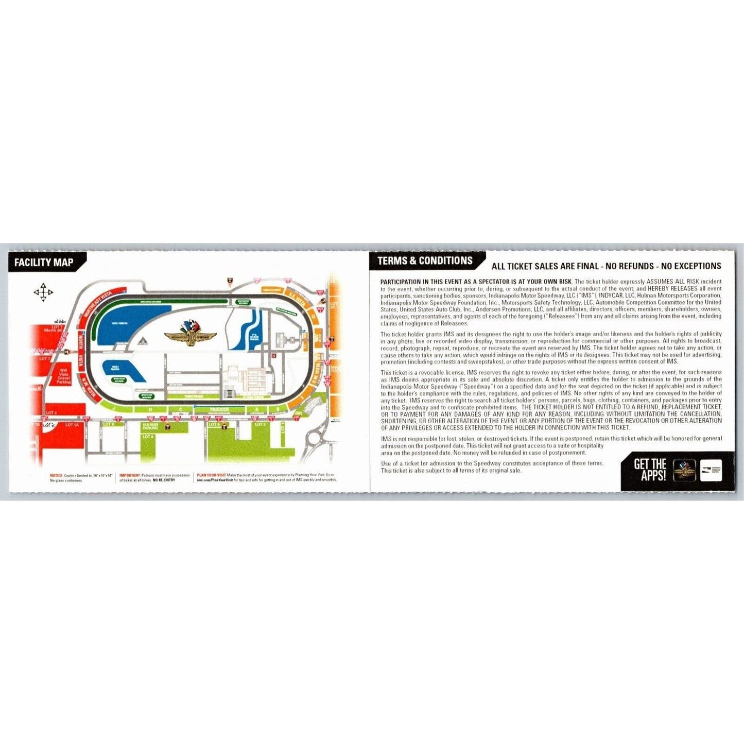 2017 Indy 500 Pagoda Two - Qualifications Ticket Indianapolis IMS #252