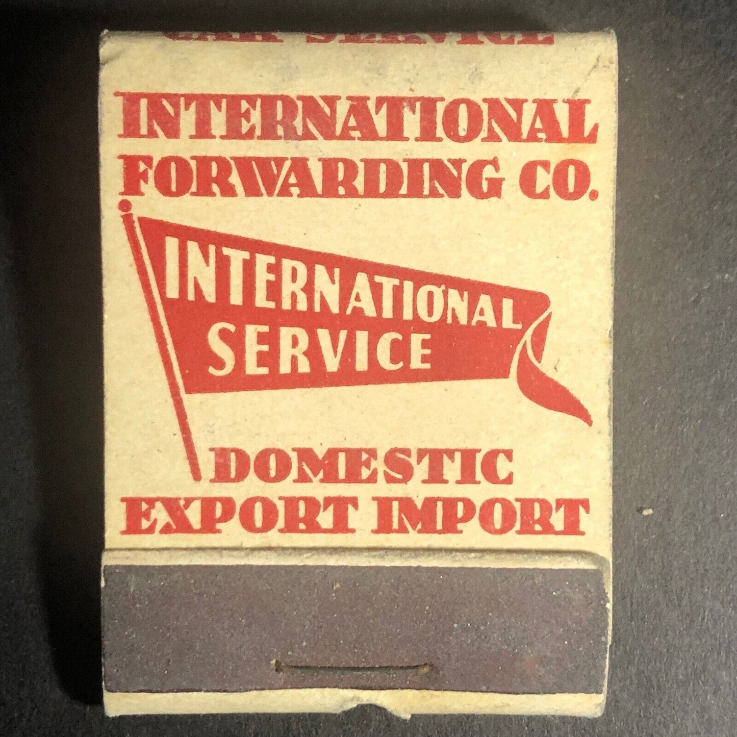 International Forwarding Co. Freight Full 20-Str Matchbook c1930's-40's Scarce