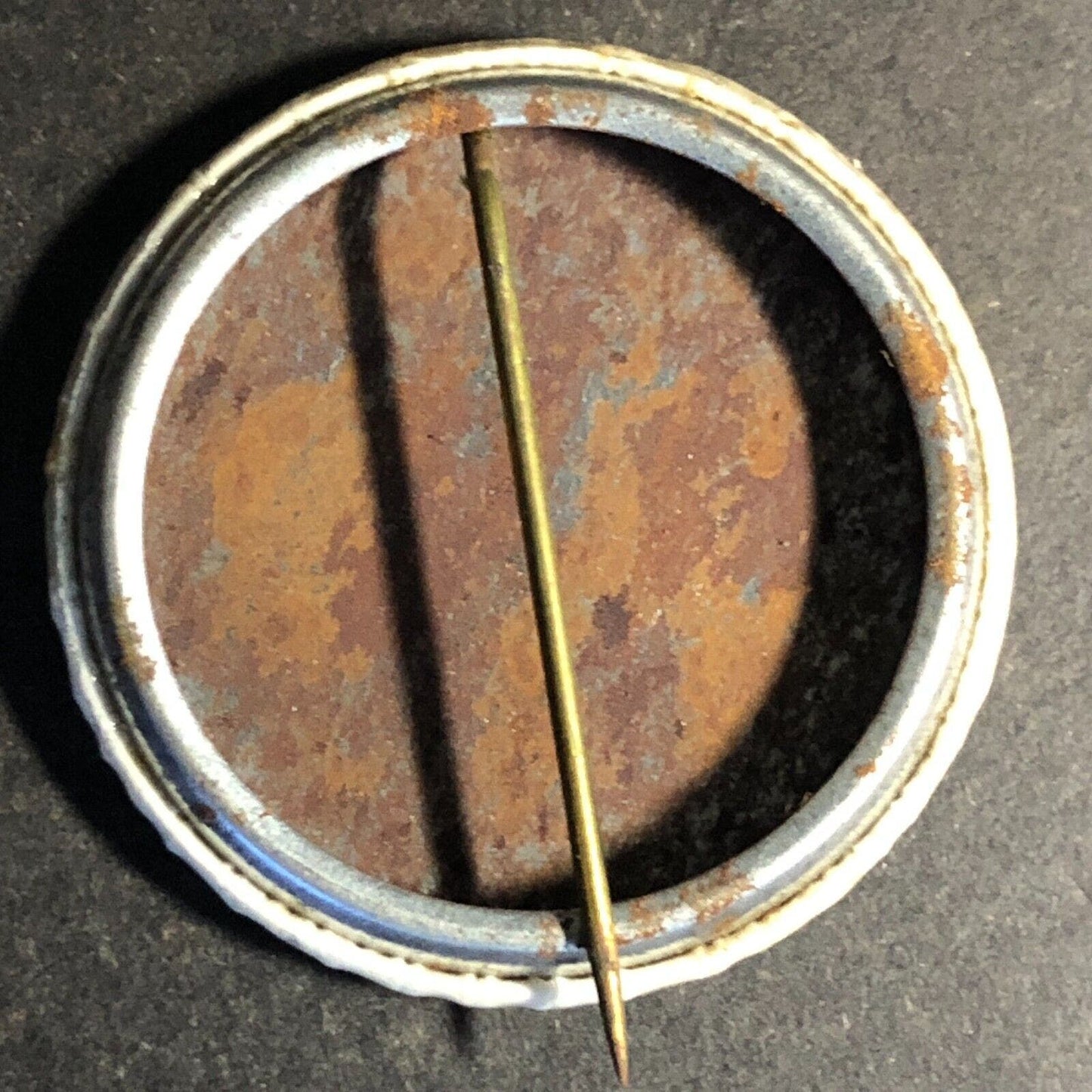 Mystery Man (Political / Celebrity ?) Vintage Steel Pinback Button c1950's-60s